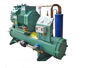 China 2GES-2Y Water Cooled Condensing Unit 2HP Chiller Refrigeration Unit factory