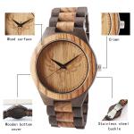 Beautiful Gift Wwooden Quartz Watch Photo Minimalist Picture Lightweight
