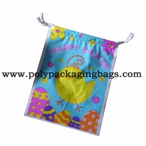 0.16mm Thickness Frosted EVA Plastic Drawstring Bags