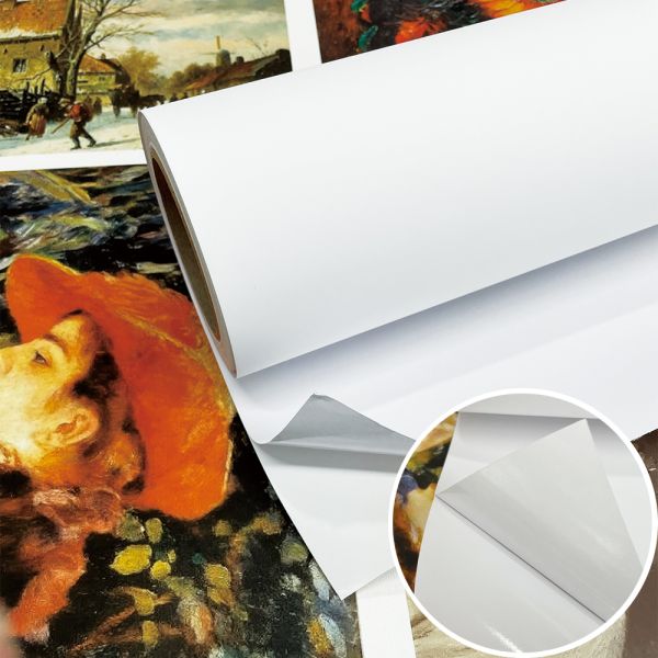 Matte Adhesive Fabric Canvas Peel and Stick Wallpaper for Wall Decoration 350gsm