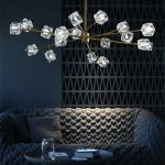 Vintage G4 Light source crystal modern chandelier All Copper Color