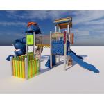 LLDPE 304 Stainless Kids Playground Slide Attractive Children