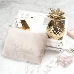 Multifunction Girls Velvet Cosmetic Makeup Bag For Travel