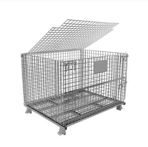 China 6.5mm Wire Pallet Cages Heavy Duty Industrial Warehouse Storage Durable factory