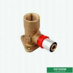 Customized Female Wall Plated Threaded Elbow Compression Brass Press Union