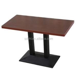 China Customized Fast Food Restaurant Table with Modern Design in Antique Finish factory