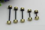 DIY bag accessories all kinds of size gunmetal color metal light gold dumbbell