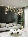 Hotel lobby Cockscomb shaped chandelier Hall Front desk Shopping mall beauty