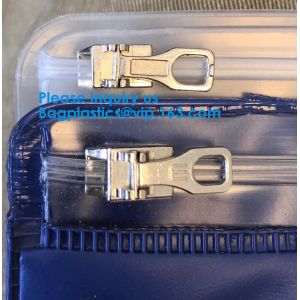 A4 Clear Pvc Zipper File Bag A5 Clear Pvc Document Bag With Red Zipper B5 Pvc