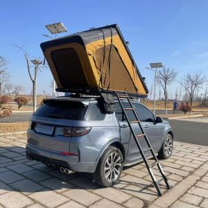 China Larger Space Overland Car Rooftop Tent Vehicle Roof Tent With LED Strip Light Skyview Window factory