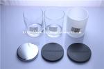 wholesale glass candle holder with lid