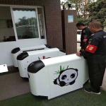 Width 600mm High Security Kindergarten Swing Barrier 1200*200*900mm