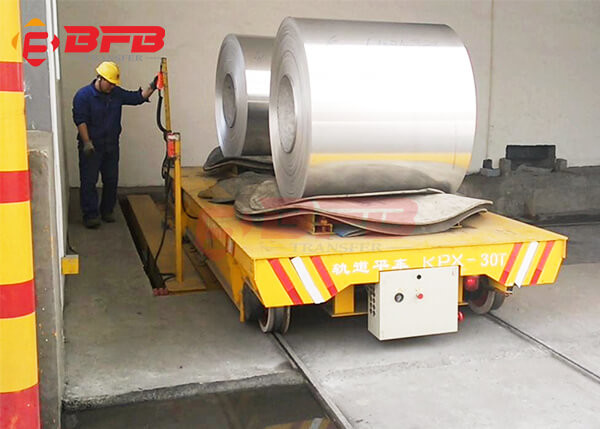 Electrical Battery 20 Ton Coil Transfer Cart Automated
