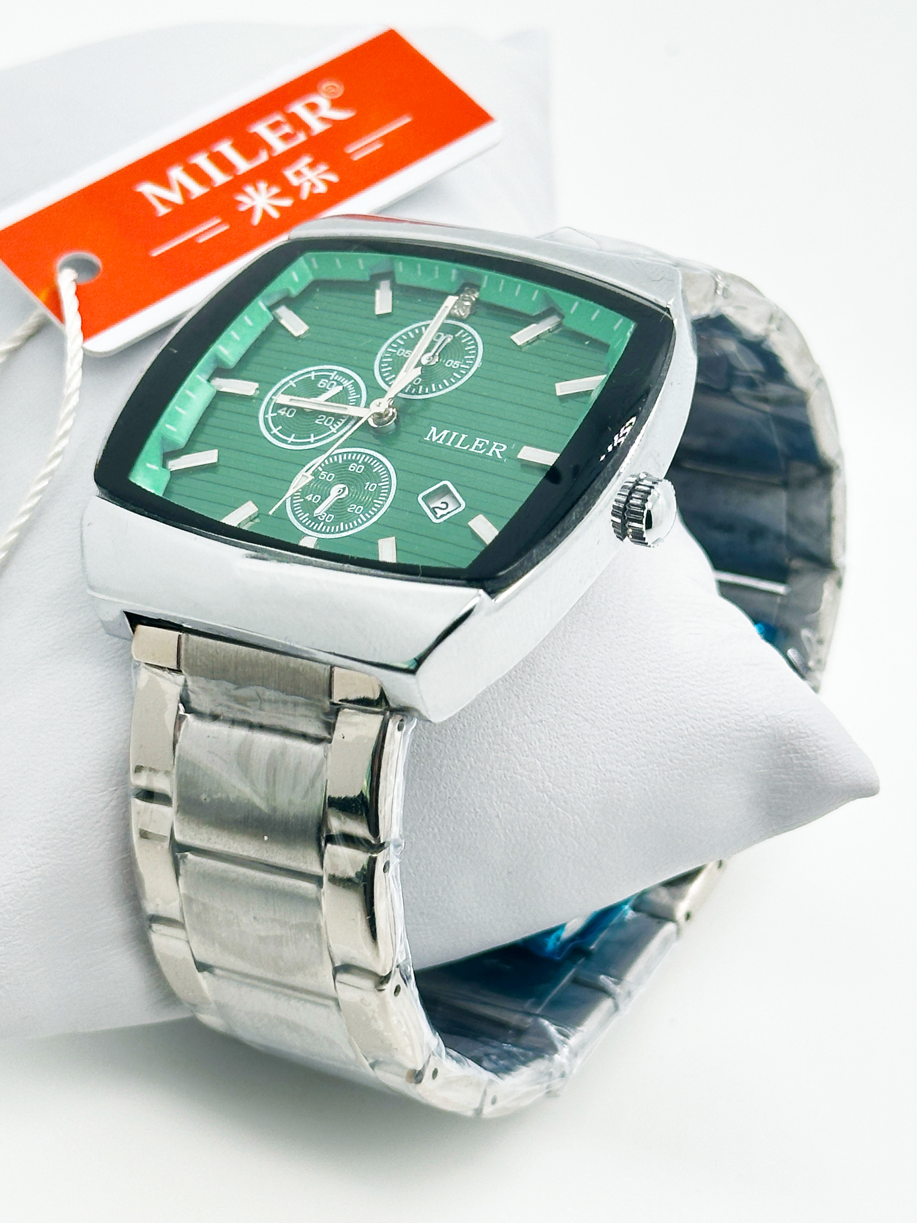 Luxury Kids Wrist Watch Waterproof Luminous Date Stainless Steel Square Quartz Watch
