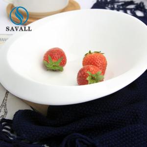 China Modern Bistro Trapezoidal Salad Bowl Porcelain Durable factory