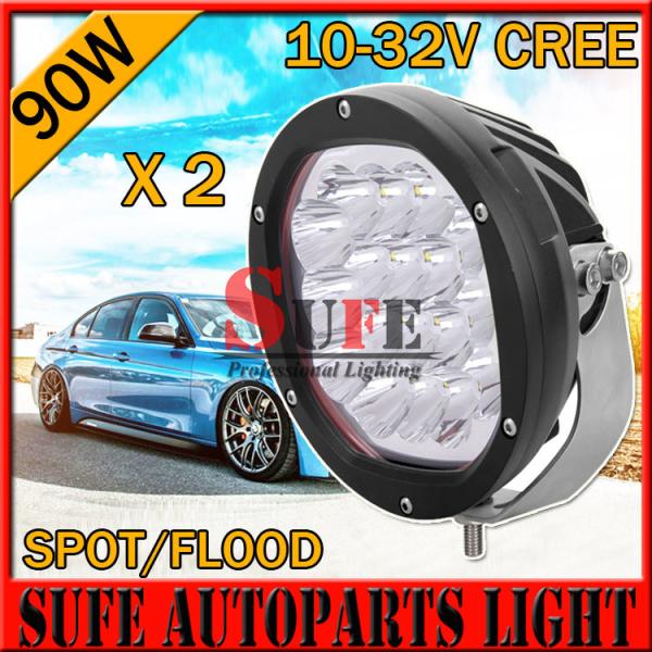 NEW 7 INCH 5W 90W CREE LED Driving Light Off Road tractor JEEP Truck work light