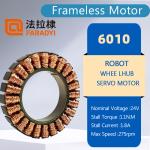 24V Brushless WK6010 Frameless Torque Motor RoHs With Encoder