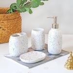 Soap Dish Dispenser Toothbrush Holder Bathroom Set Custom Hotel Storage Jar