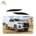 Matt Black Exterior Body Kits Hood Garnish Cover For Toyota Hilux Revo 2015 2016