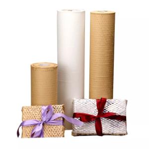 China Woodpulp Biodegradable Honeycomb Kraft Paper Cushioning Protective Honeycomb Ball on sale