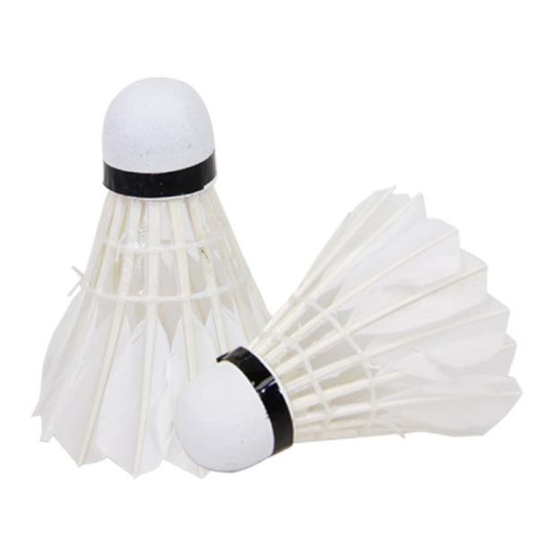Durable Badminton Training Shuttlecock 2 Layer Eco Friendly Goose Feather