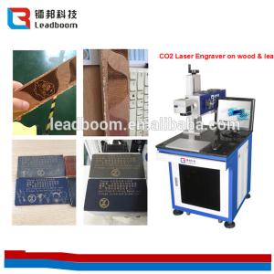 China Laser Tube Co2 Laser Marking Machine 10W/30w For Leather / Organic Glass/ paper factory