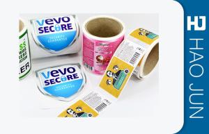 China 45mm Dia Waterproof Custom Adhesive Stickers Glossy Lamination / Matt Surface factory