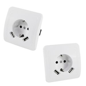 European Standard Wall Socket 250V 16A Flush Mount