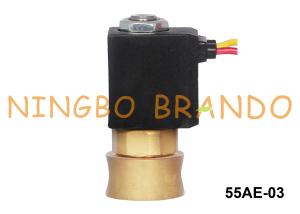 China 1/8'' 2-Way Direct Operated Brass Solenoid Valve FKM Seal 24V 220V factory