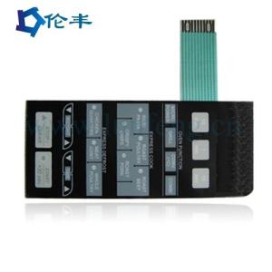China Autotex F150 Membrane Touch Switch 3M Adhesive Glossy Membrane Control Panel factory