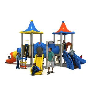 China Children Customized Playground Slides Outdoor Amusement Park factory