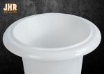 Classic Glossy White Fiberglass Urn Planters Wedding Centerpiece Table Vases