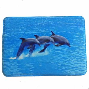 Polyester Elegant Memory Foam Bath Mat Simple Fashion Printed Pattern Techniques