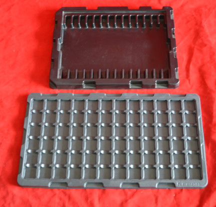 China Antistatic Black ESD Tray For Electronic Components PCB factory