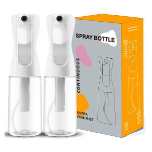 China 150ml Transparent Cylindrical Clear Plastic Bottle With White Spray For Spray Bottle factory