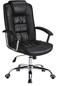 China Custom Made High Back Executive Leather Office Chair Lumbar Support Anti - Mildew factory