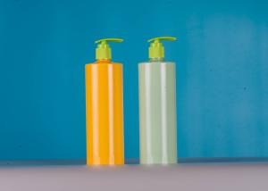 China Plastic 500 Ml Shampoo Bottle With Lotion Pump Pink Light Green factory