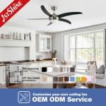Modern Ceiling Fan Light With 5 Mdf Blades Dc Motor Quiet Energy Saving