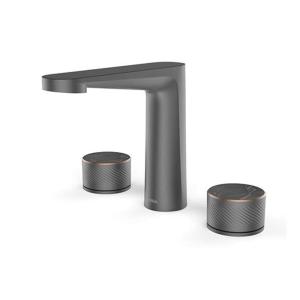China 190mm Grey Basin Mixer Faucet Knob Control Bathroom Sink Faucets factory