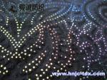 China sell gold print burnout 3D polyester micro velvet fabric for apparel