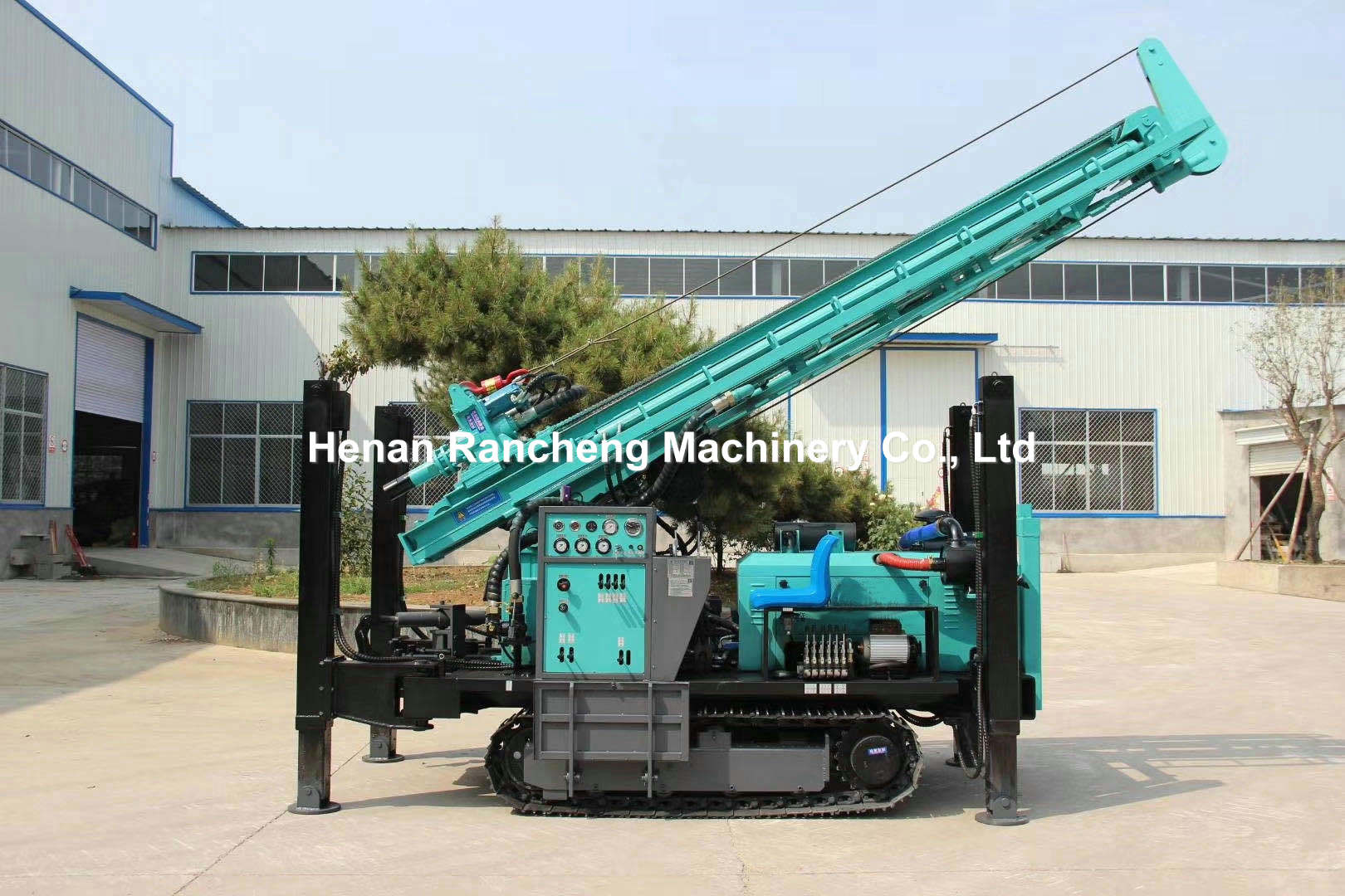 280m Bore Depth Hydraulic Crawler Water Well Drilling Rig Machine