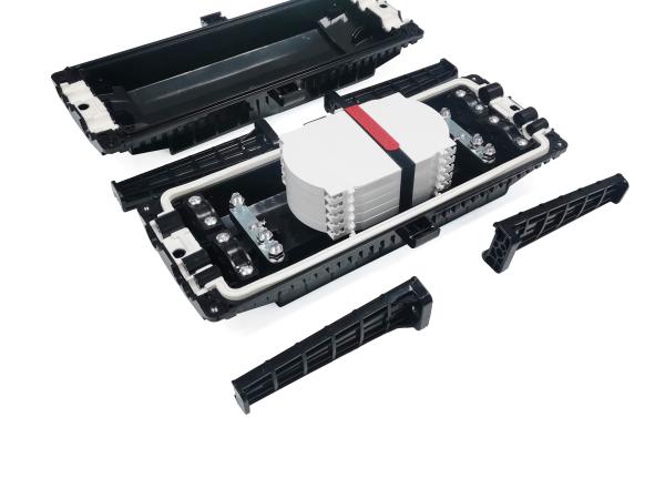 144 Cores 3 In 3 Out IP68 Inline Fiber Optic Joint Closure Underground Manhole