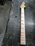 Custom Grand Paddle Guitar Headstock Unfinished Roasted Maple ST Guitar Neck