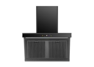 China Stainless Steel Touch Panel LED Lighting High-end Range Hood With Baffle Filter Copper Wire Motor And 3 Speeds VX8 factory