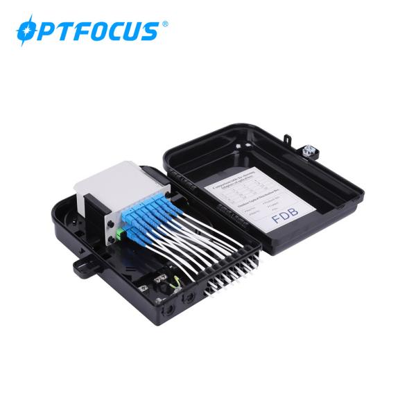 Low price 16 cores fiber access terminal box splitter waterproof box for indoor