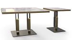 Bistro Table Legs Cast Iron Sandy Texture Designer Furniture Flat Board Easy