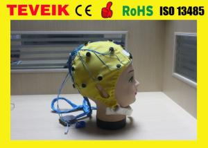 China High Precision EEG Electrode Cap With Different Sensor Electrodes 16 ~ 128 Channel factory