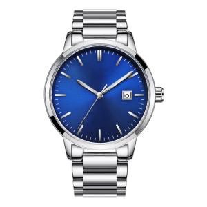 China Mineral Glass Analog Wrist Watch 20mm Strap Braided Nylon For Men factory