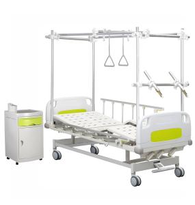 China ABS Headboard 3 Cranks Orthopedic Traction Hospital Bed factory