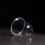 10oz Disposable Plastic PET Cup Food Grade U Shape Plastic Cup For Juice And